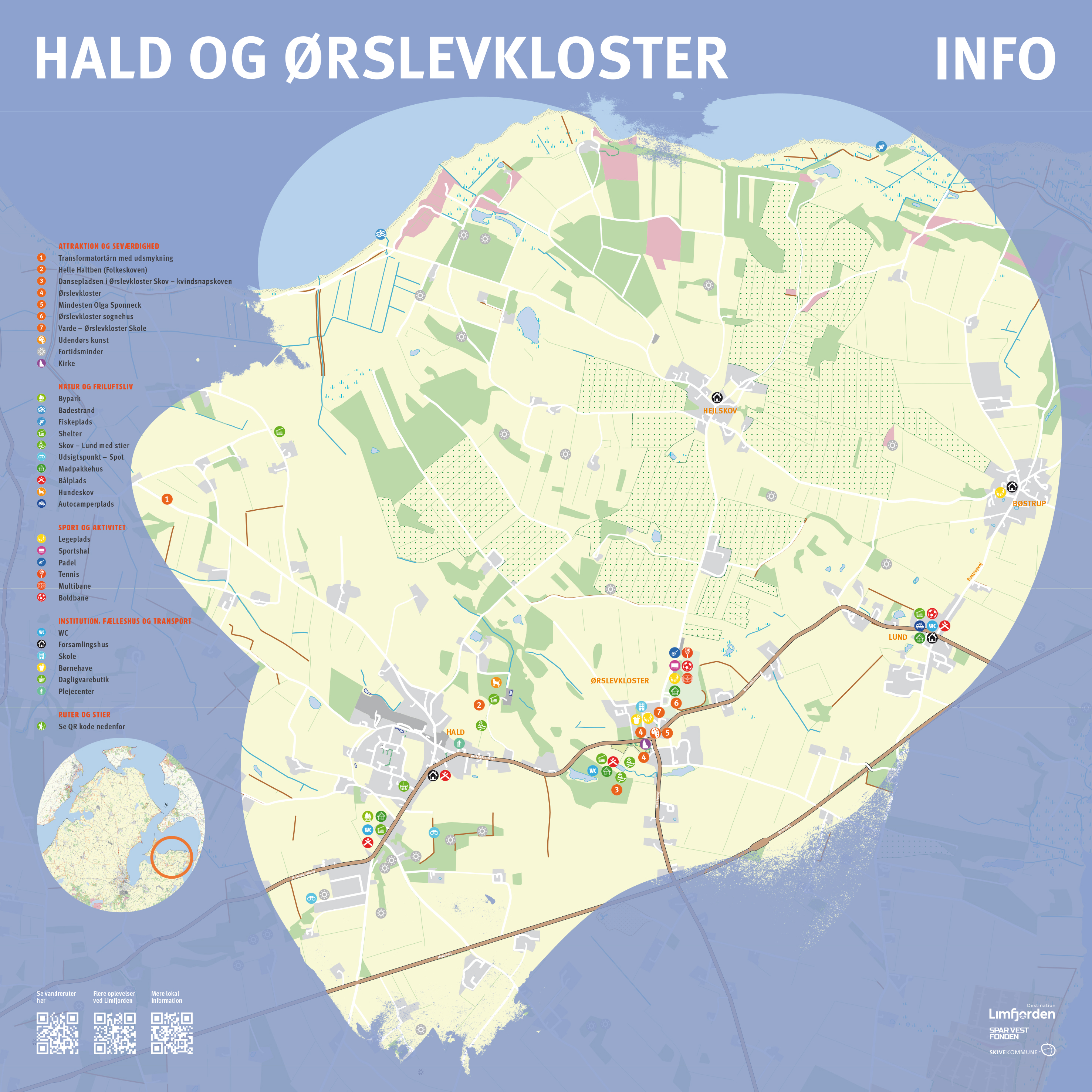 Hald og Ørslev Kloster skilteprojekt - Destination Limfjorden